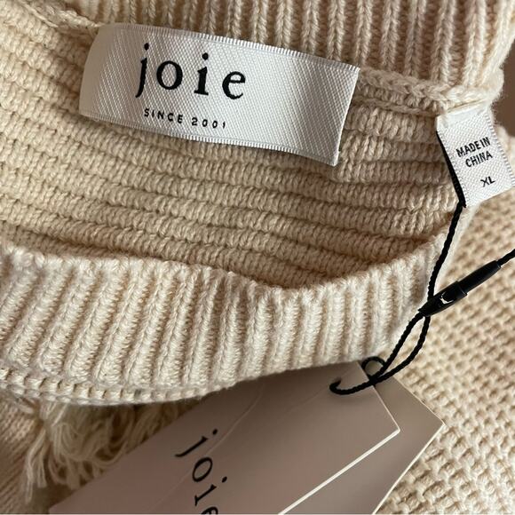 Joie Angelia Pullover Top in Bleached Stone Women’s Sz XL - Picture 5 of 8